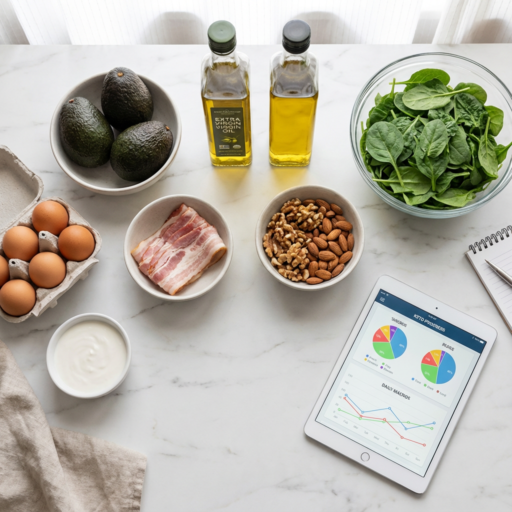 Keto ingredients with tracking tablet